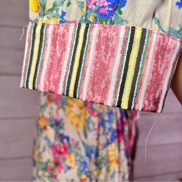 Aratta Silent Journey I Will Meet You at Maxi Nonclosure Duster Floral Sz XL - Picture 5 of 8